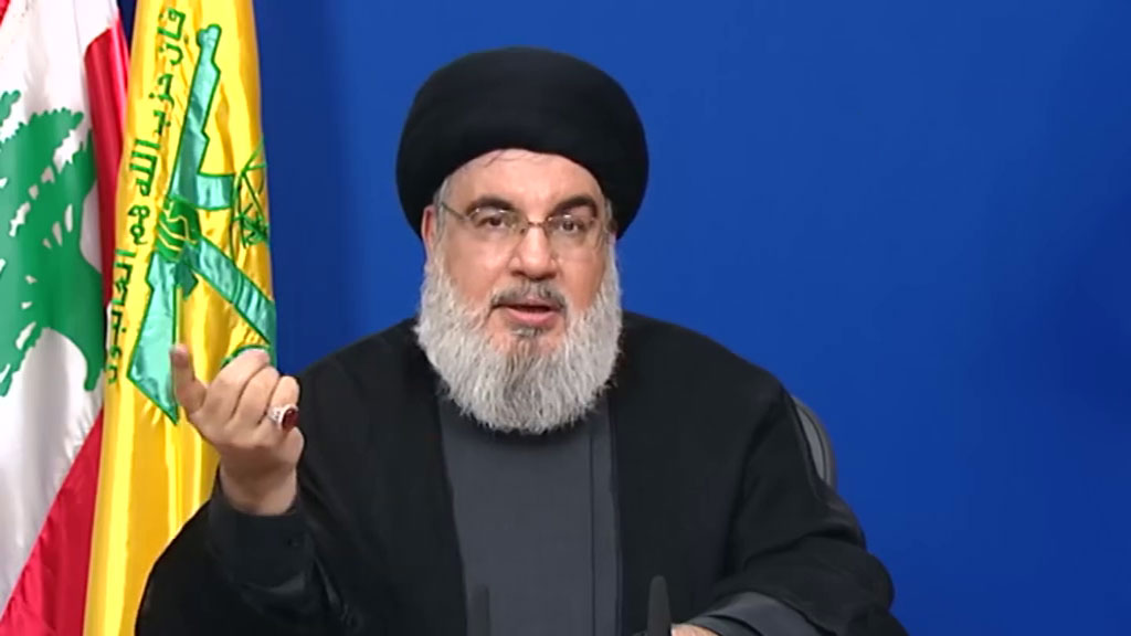 سید حسن نصرالله، دبیر کل حزب‌الله لبنان: سخنرانی تلویزیونی درباره‌ی آخرین تحولات داخلی و بین المللی